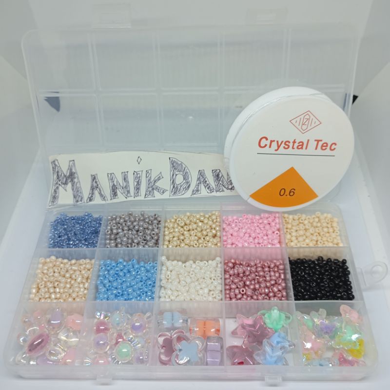 MB5 - Diy Pernak Pernik Gelang 1 Box Mute Manik Manik Pasir - Diy Manik Manik Gelang Aesthetic