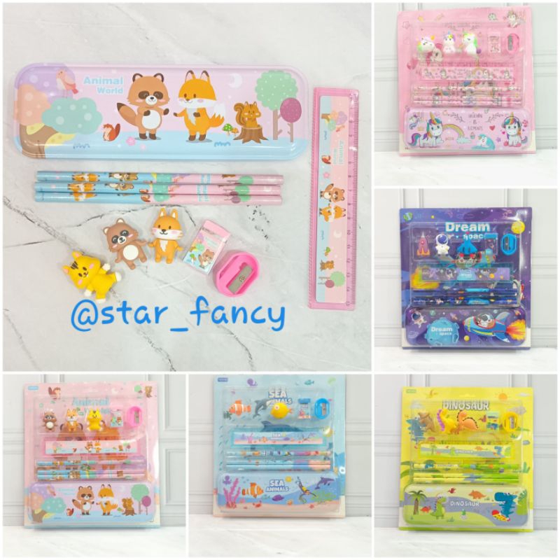 

Study Set Motif Karakter Dan Animal Lucu