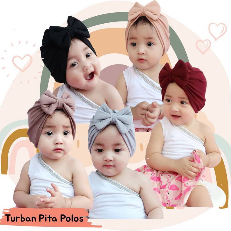 ART E44X 1 set 5 pcs Ciput Anak  Turban Bayi  Turban Anak