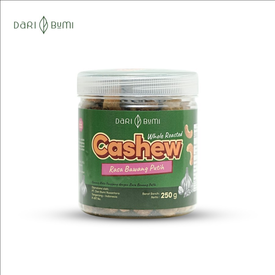 

Kacang Mete Rasa Bawang Putih 250 Gram Whole Roasted Cashew DariBumi