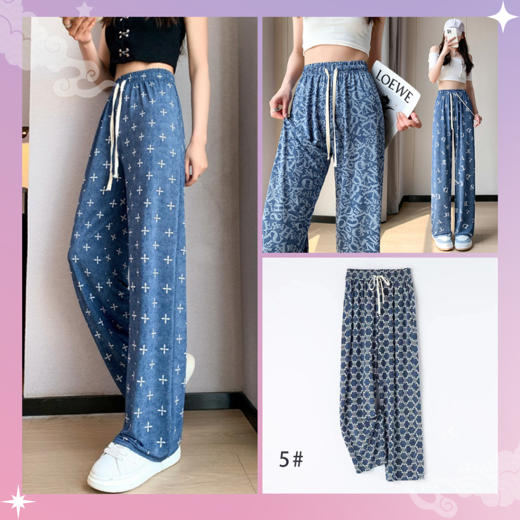 VO-CPG1570 CELANA PANJANG  CELANA KULOT MODEL KEKINIAN  KULOT JEANS DENIM WANITA KOREA STYLE REALPIC