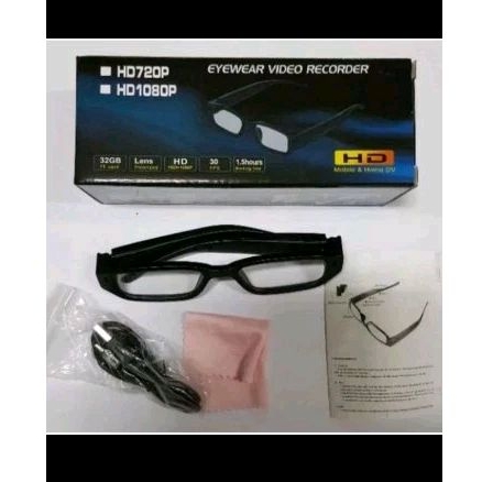 Kacamata Camera Tersembunyi 3 Mp 720 P Spy Camera