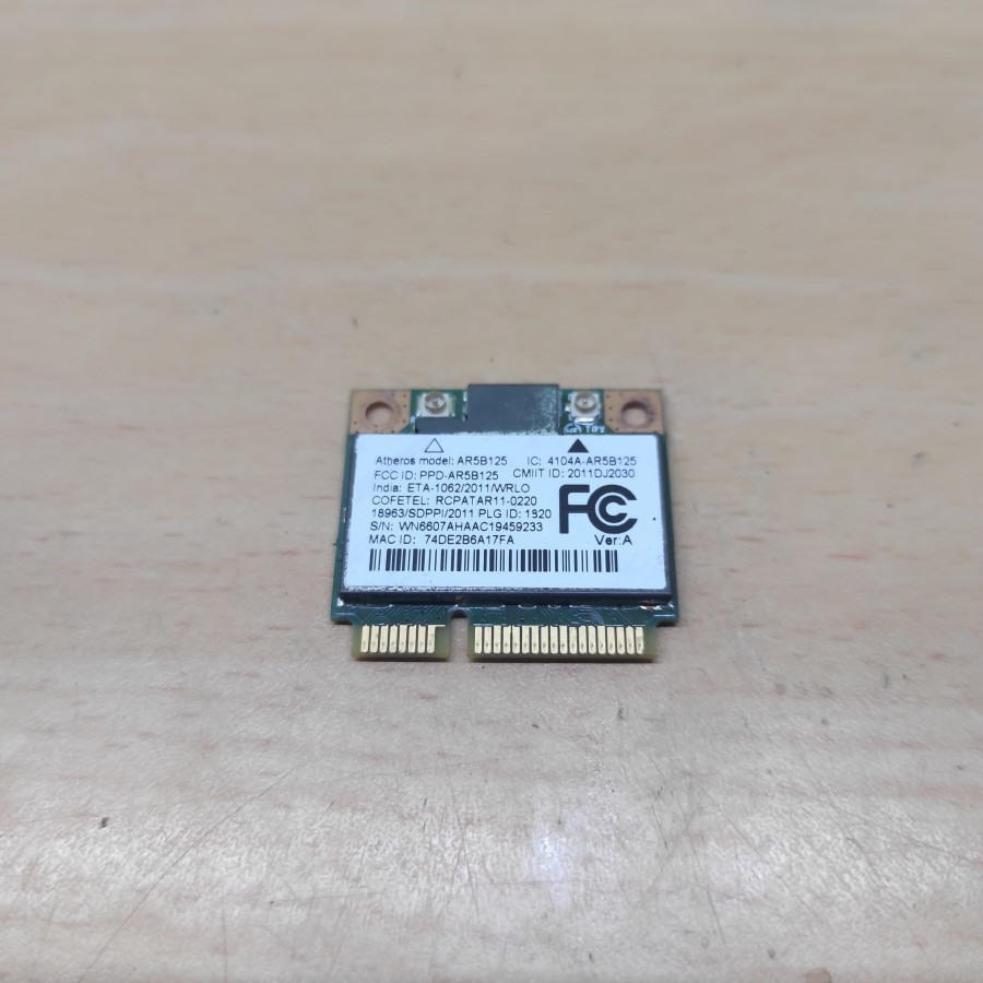 Wificard Wifi Card Laptop Acer V5-471 V5-471PG Touch Screen  Normal Original