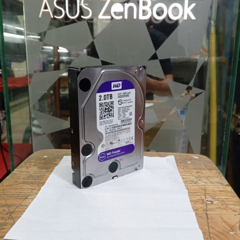 hardisk 2TB WD PURPLE SATA 3.5 HDD INTERNALFOR CCTV DVR-WD PURPLE