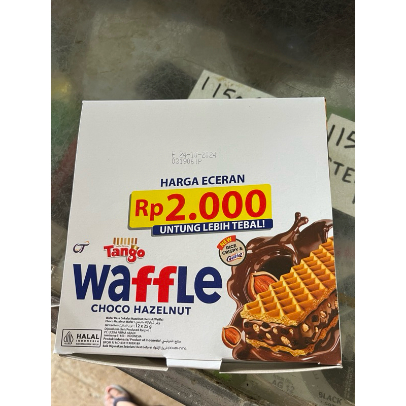 

Tanggo waffle choco hazelnut 1box @12