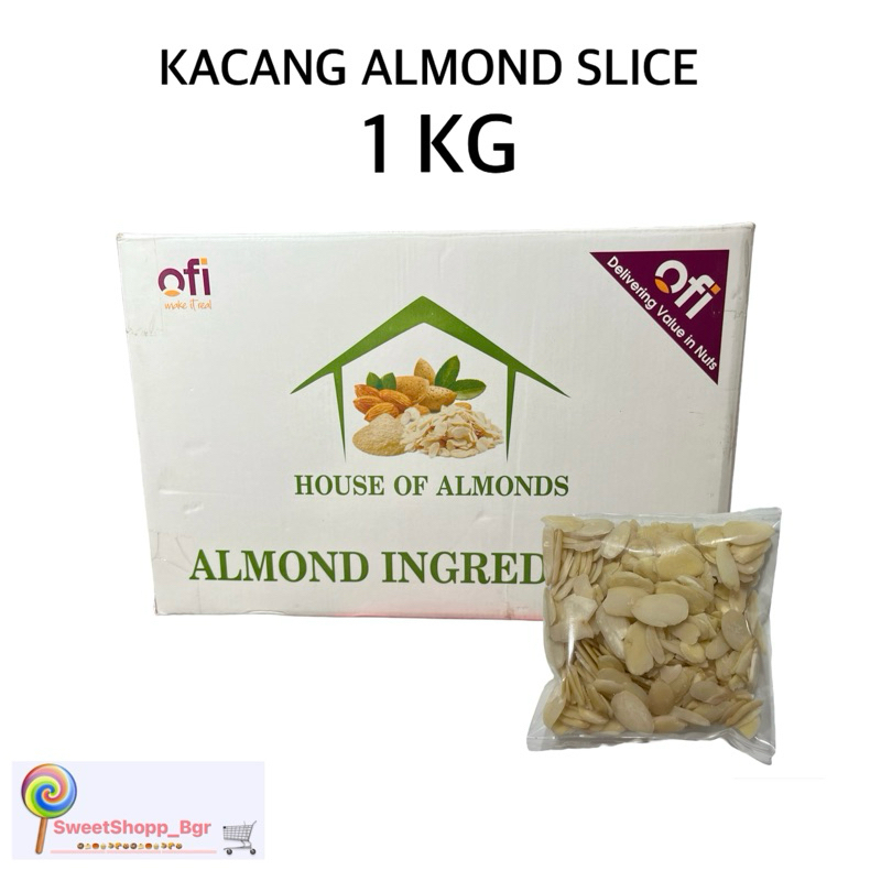 

KACANG ALMOND SLICE 1 KG (REPACK) | KACANG ALMOND