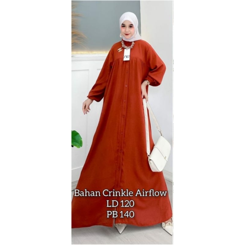 Gamis Crincle | Gamis Polos | Gamis kringkel