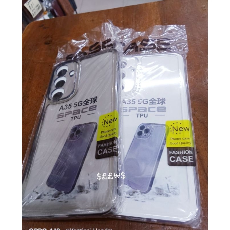 case flip casing samsung a35/a53 silikon  bening