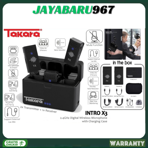 Takara INTRO X3 Mic Wireless