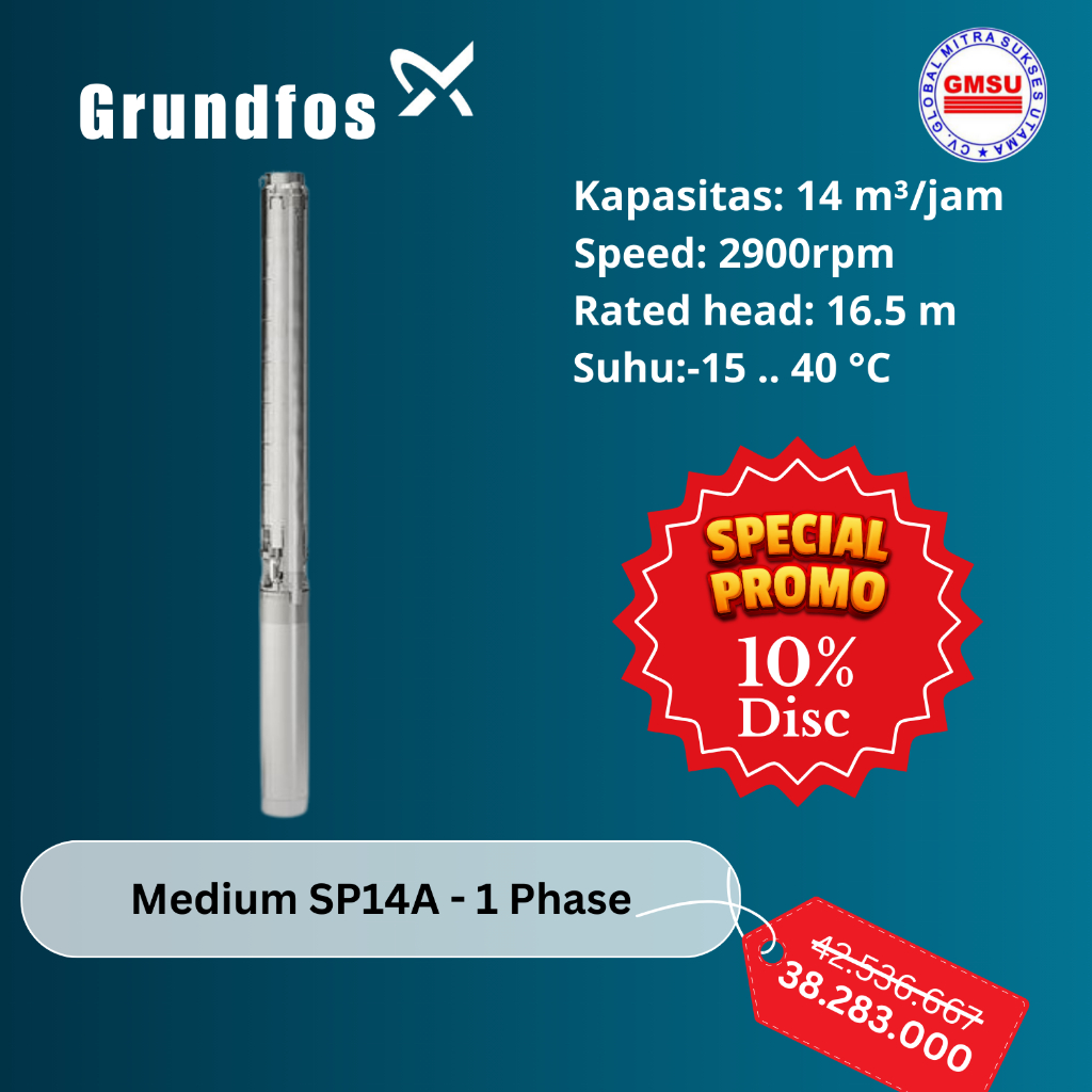 Pompa Grundfos Medium SP14A - 1 Phase