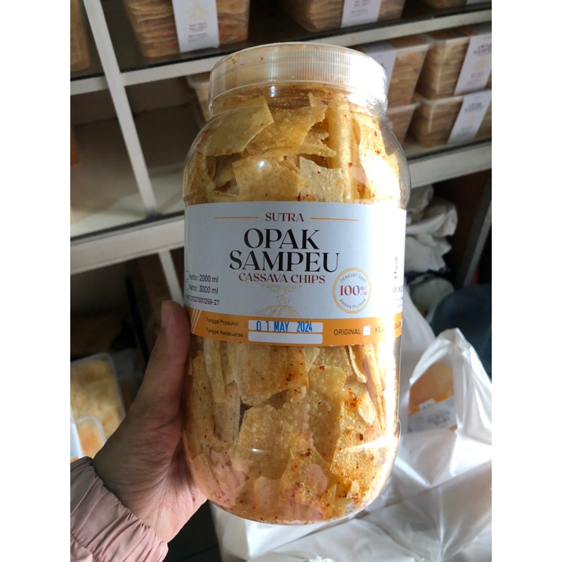 

Opak Sampeu Sutra Keripik Singkong Casavana Chips Kicimpring Toples