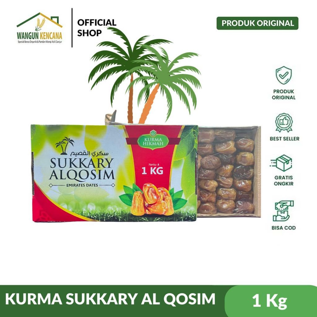 

AL QOSIM - Kurma Sukari Alqosim Produk original 1 Kg