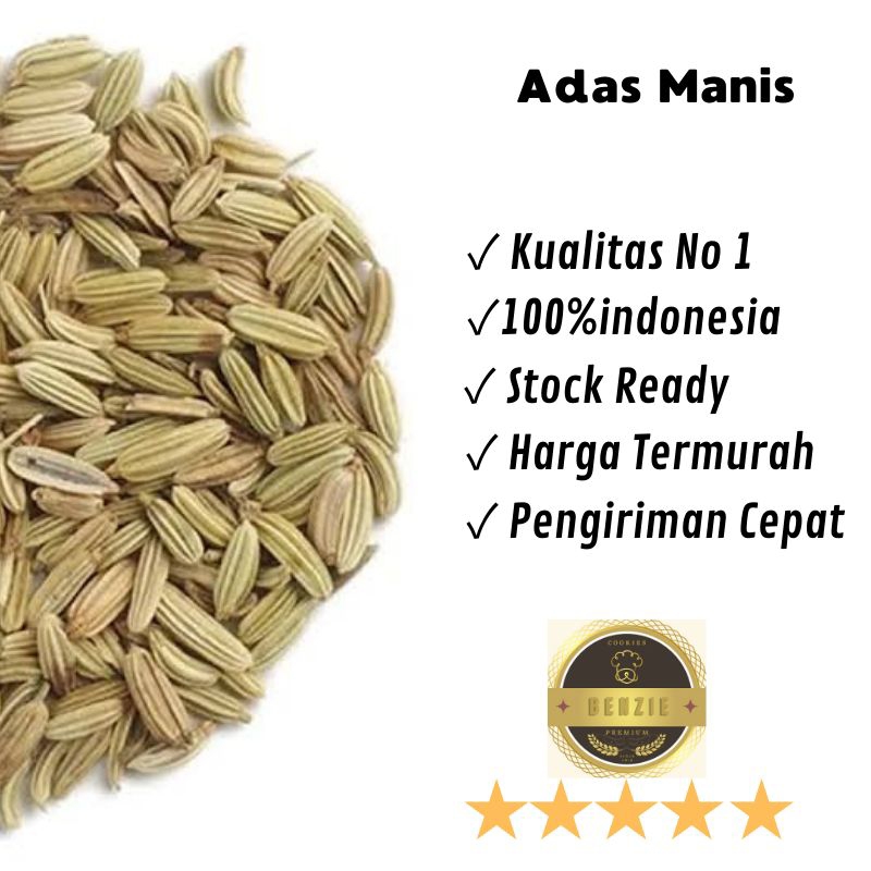 

Rempah biji adas / fennel seeds / adas manis bumbu masak