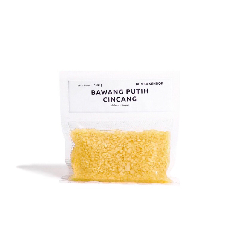 

bawang iris dalam minyak kemasan refill 100gr / bawang merah cincang dalam minyak / baceman bawang putih / bawang cincang dalam minyak canola / bawang bombay