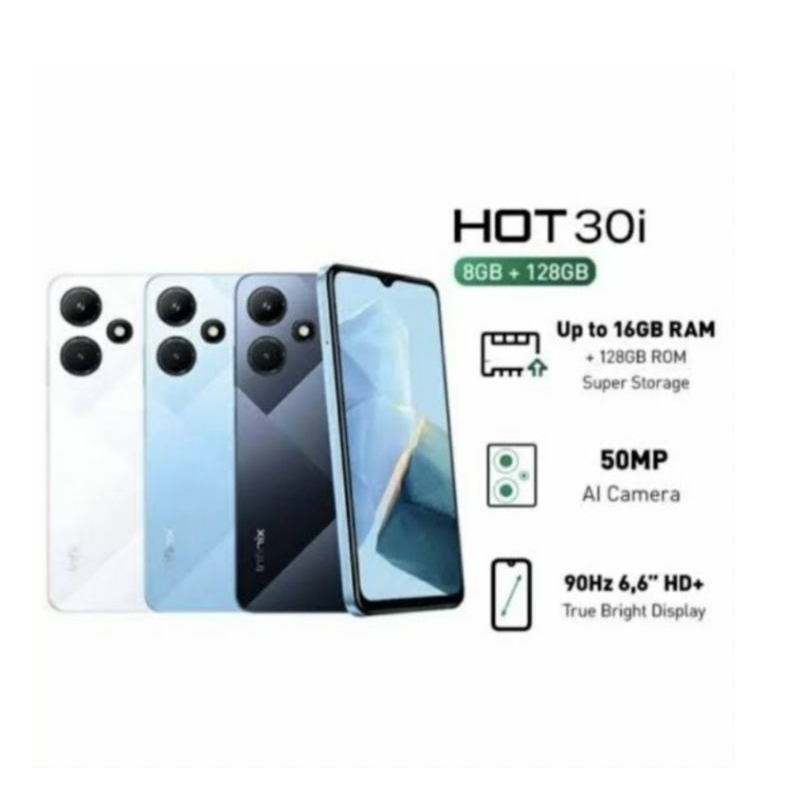 HP INFINIX HOT 30I 8/128 GB - HOT 30 I RAM 8GB ROM 128GB GARANSI RESMI
