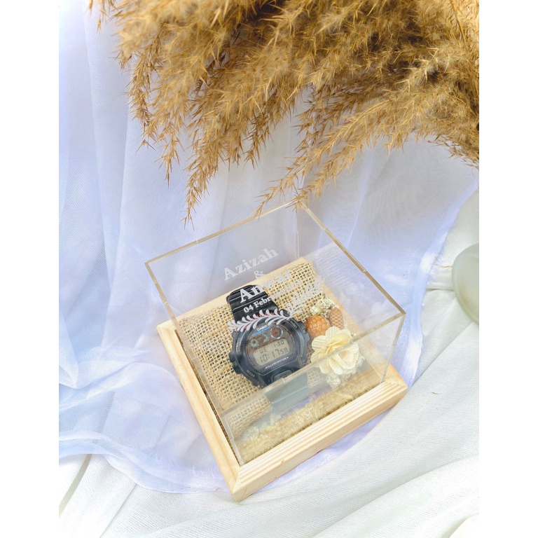 ART G3G Kotak jam tangan akrilik box jam tangan box akrilik rustic
