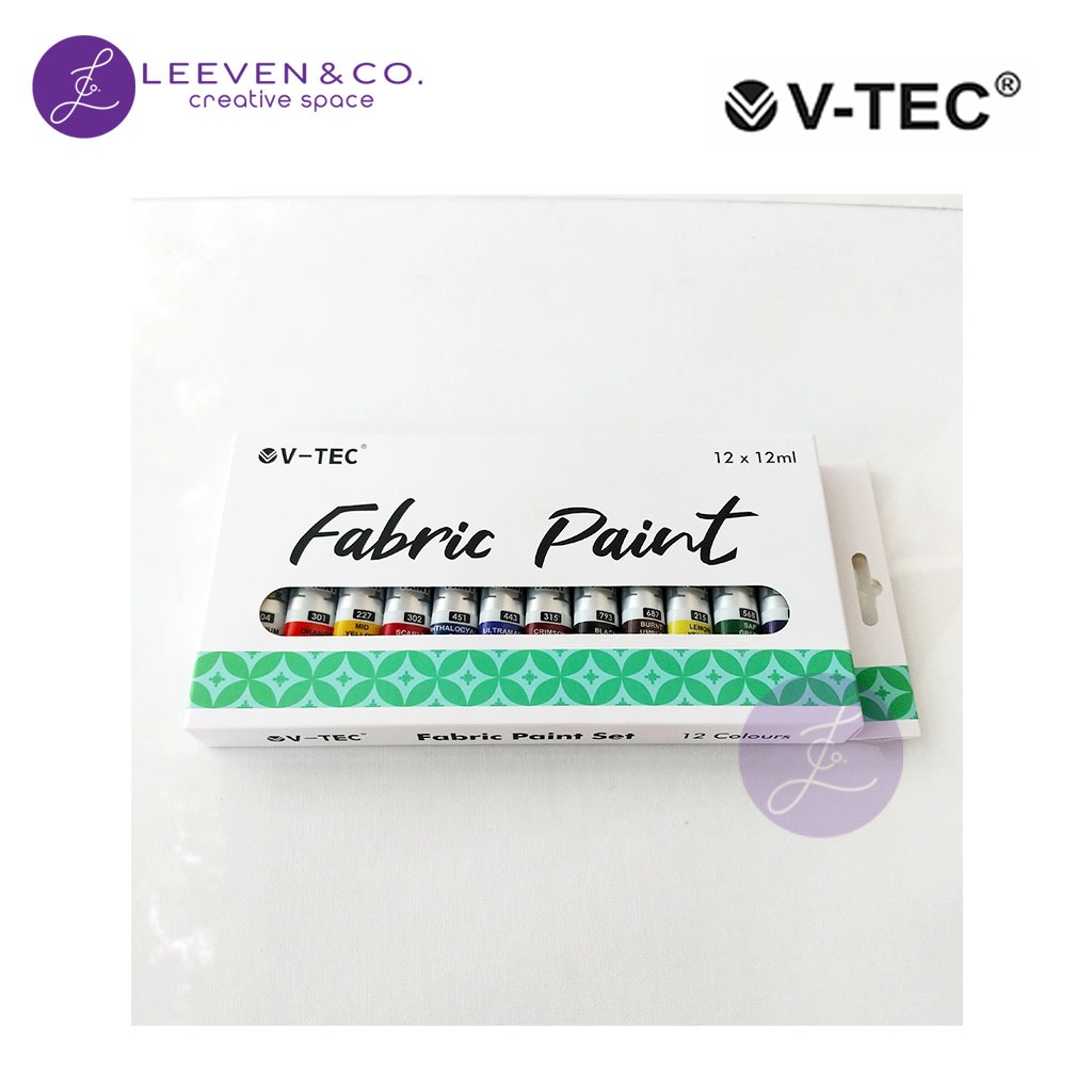 

V-TEC FABRIC PAINT SET 12 COLOR X 12ML FPC-9012