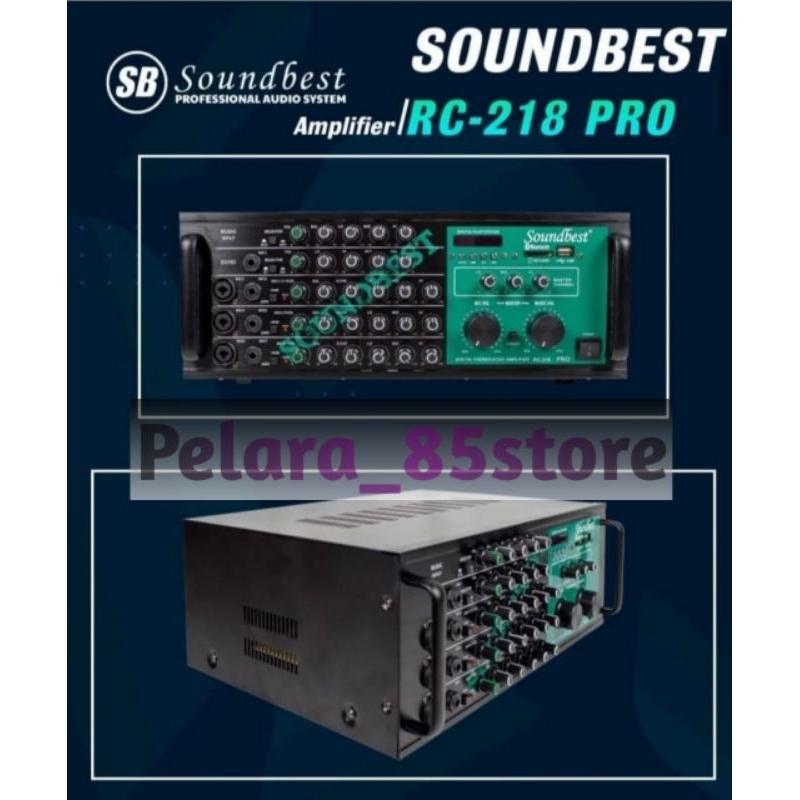Amplifier SOUNDBEST RC 218 PRO Amplifier USB-BLUETOOTH ORIGINAL