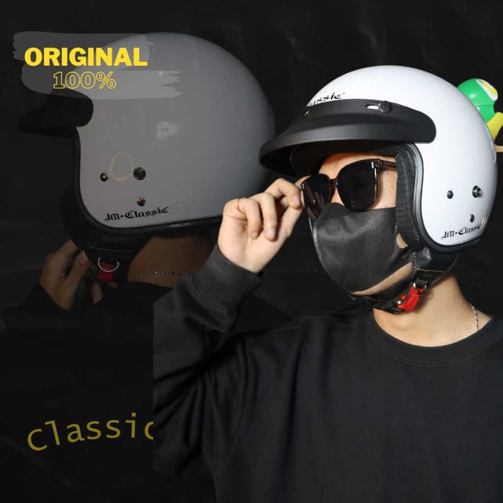 Helm Bogo Original 100% Classic retro Dewasa pria/wanita