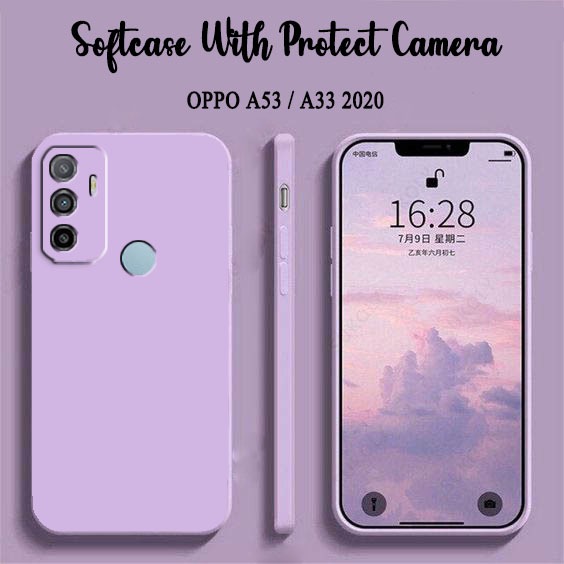 Softcase Macaron Polos Camera Protect For Oppo A53 A33 2020 - Case HP Oppo A53 - Casing HP Oppo A33 - Silikon - Pelindung Handphone