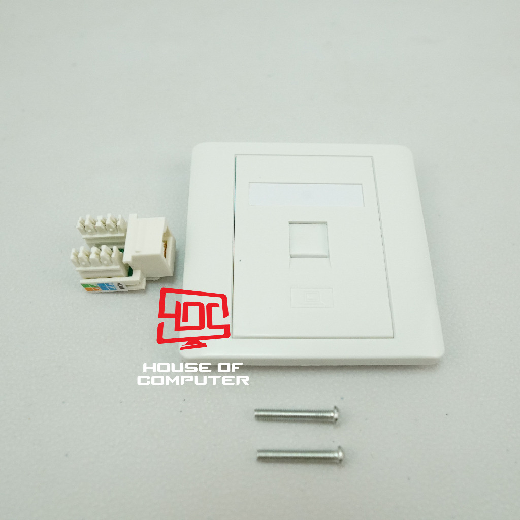 FACEPLATE RJ45 / FACE PLATE RJ 45 / SOCKET LAN / MODULAR