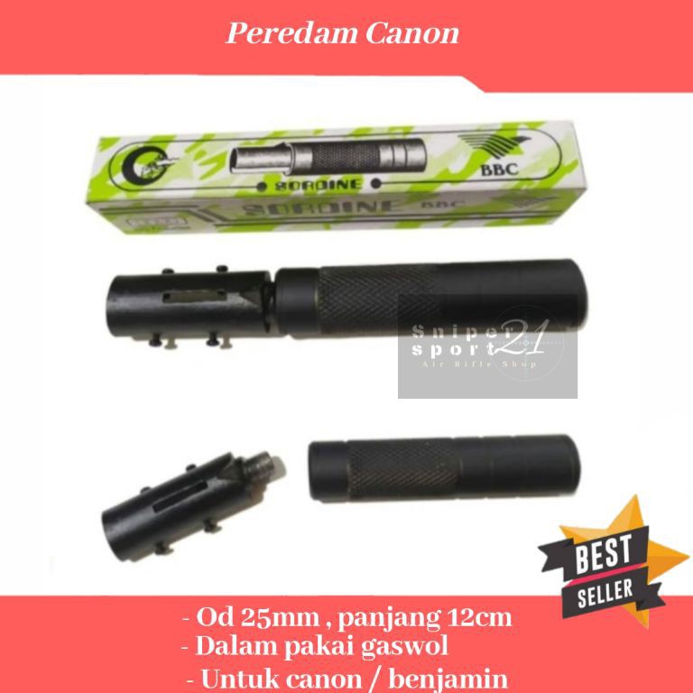 KODE Q83H Peredam Canon  Benjamin Franklin  Silencer Canon