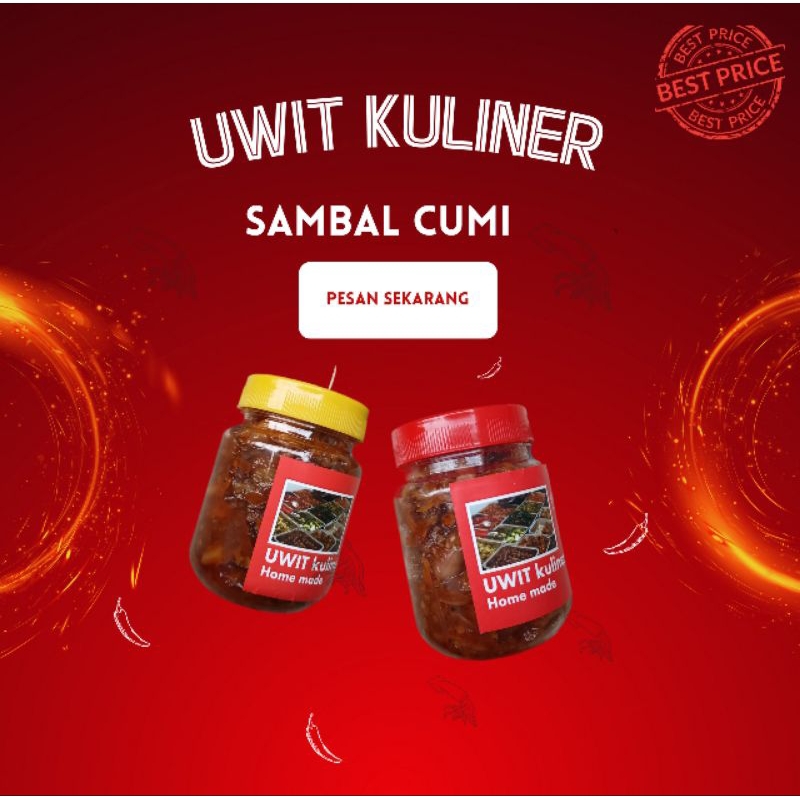 

Uwit Kuliner Sambal Baby Cumi dengan Kemasan 200Gr