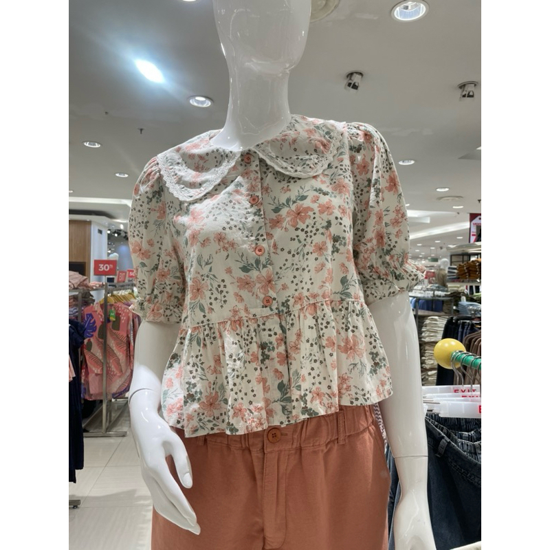 blus wanita lengan pendek exit