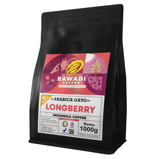 

Bawadi Kopi Longberry Gayo 1000g - Kopi Aceh Gayo