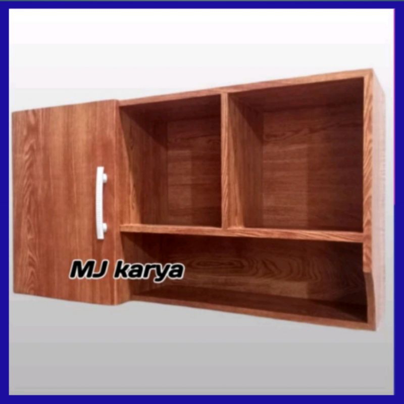 KINCEN SET ATAS RAK LEMARI DAPUR GANTUNG DINDING KAYU SERBAGUNA
