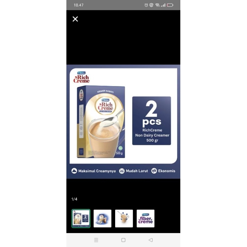 

RichCreme non dairy Creme 500Gr / krimer / cremer