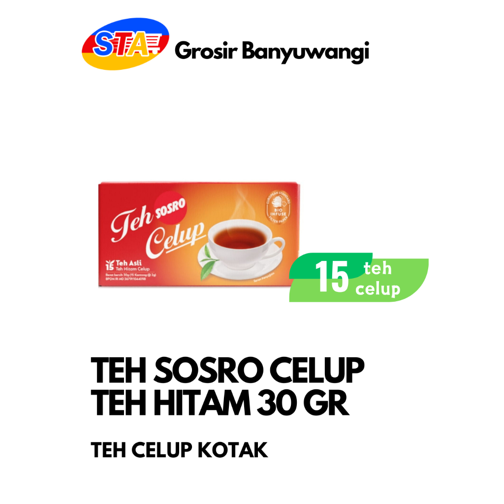 

[JATIM] TEH SOSRO CELUP 15 BAG | TEH CELUP KANTONG
