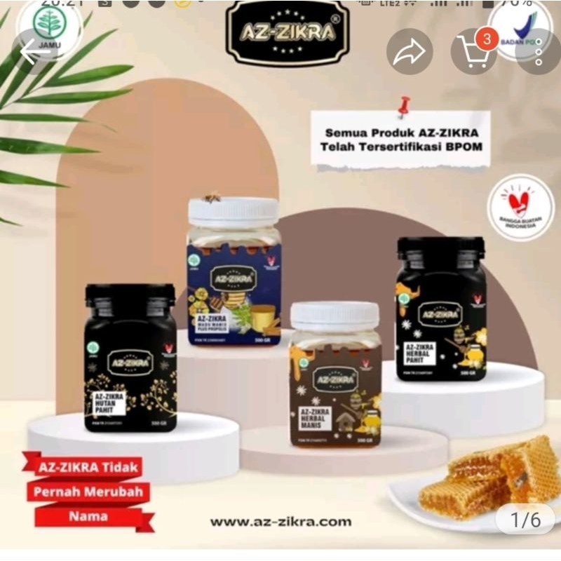 

Madu hutan super Az- Zikra all varian