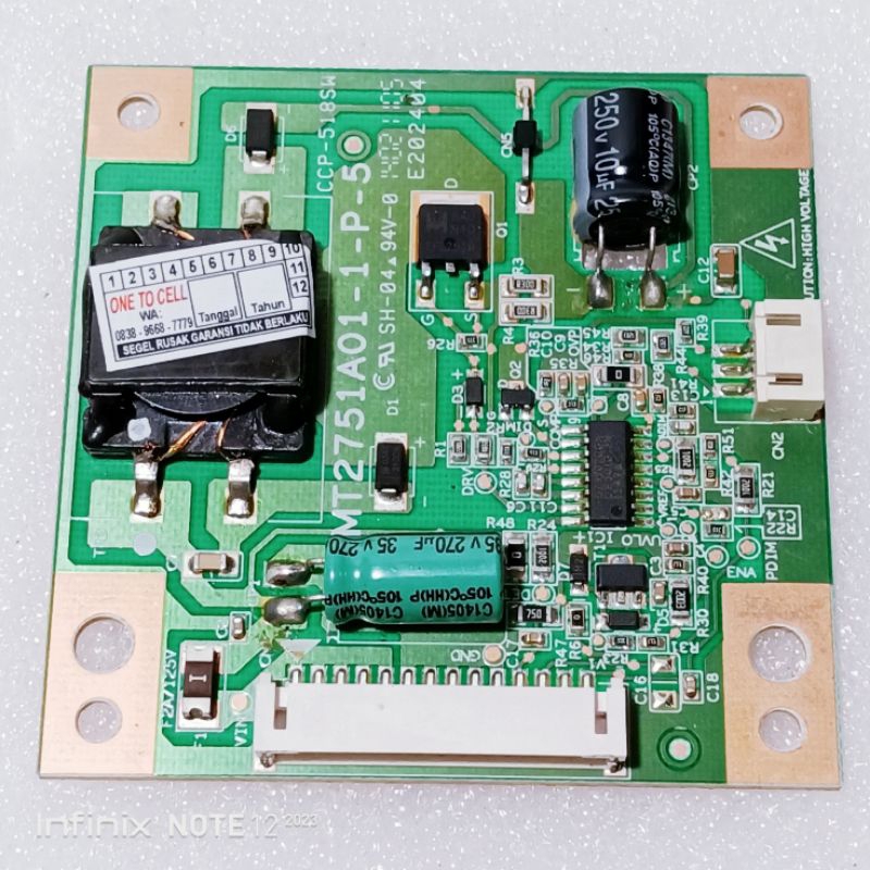 inverter tv lg 28mt45a - inverter balas lampu tv lg 28mt45a