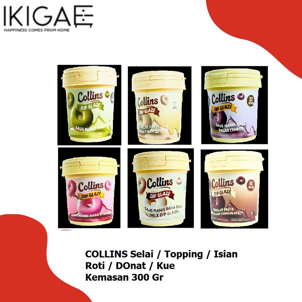 

Makin laris COLLINS SELAI TOPPING ISI DONAT KUE ROTI COLIN 3 GR