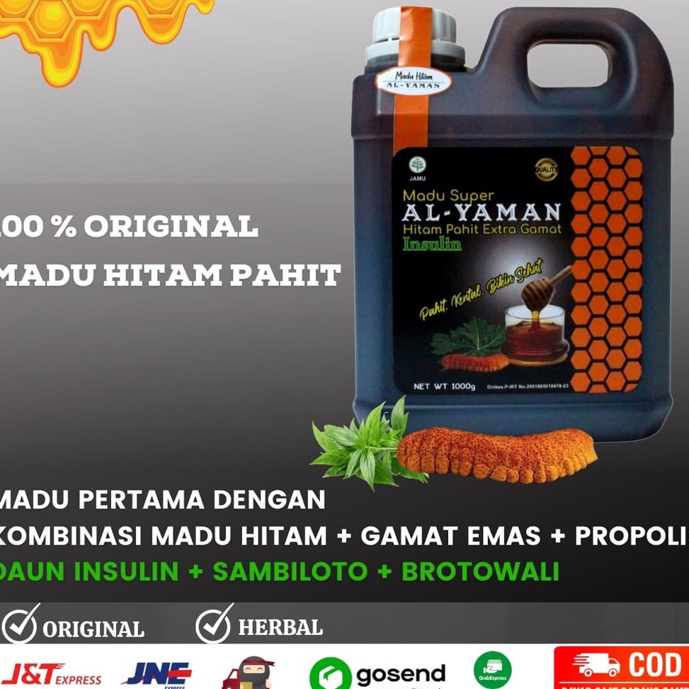 

See More Madu Hitam Pahit Asli Al Yaman 1kg Madu Pahit Herbal Untuk Diabetes Kolesterol Gula Darah Imun tubuh darah tinggi