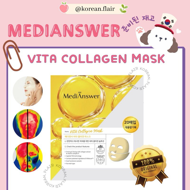 READY STOCK Medianswer Vita Collagen Mask - Original Korea