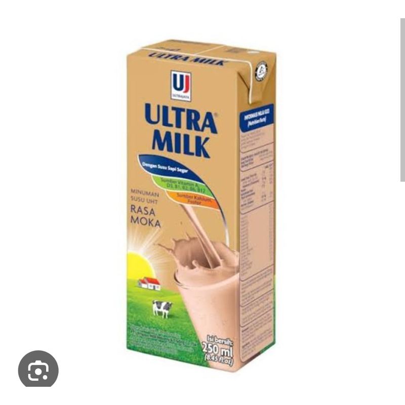 

ULTRA MILK Susu UHT 250ml rasa MOKA