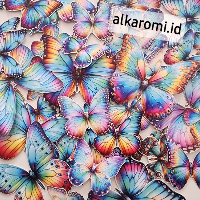 

Masih fresh Topper Kupu MIX isi 5pcs