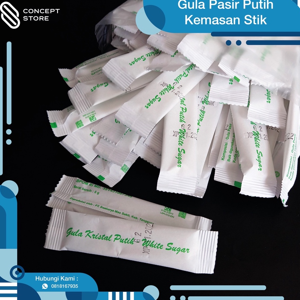 

Buruan Serbu Gula Pasir Putih White Sugar Kemasan Stick 125pcs TERMURAH