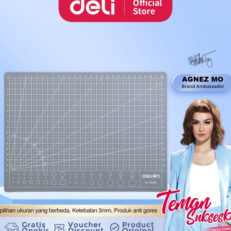 

Langsung Ambil Deli Alas Potong Kertas Cutting Mat Serba Guna 784 7841 7842