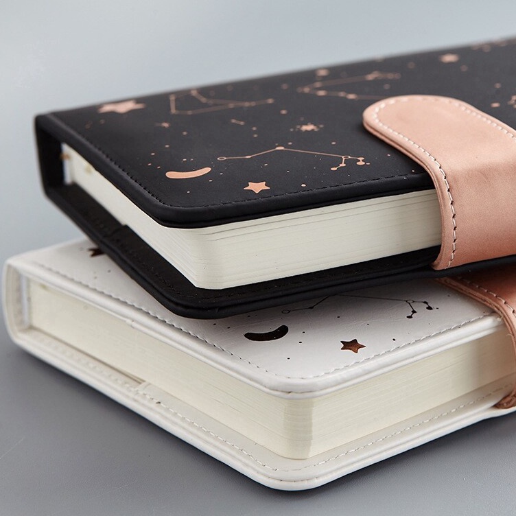

Super Keren Starry Sky Planner 224 Yearlyweekly planner 288 Pages A6 size notebookjournaldiary PU Leather soft cover Stationery