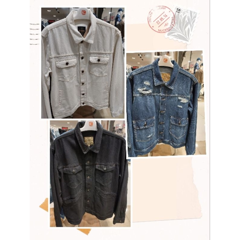EMBA - Jaket Jeans Denim Pria Size S-XXL Original