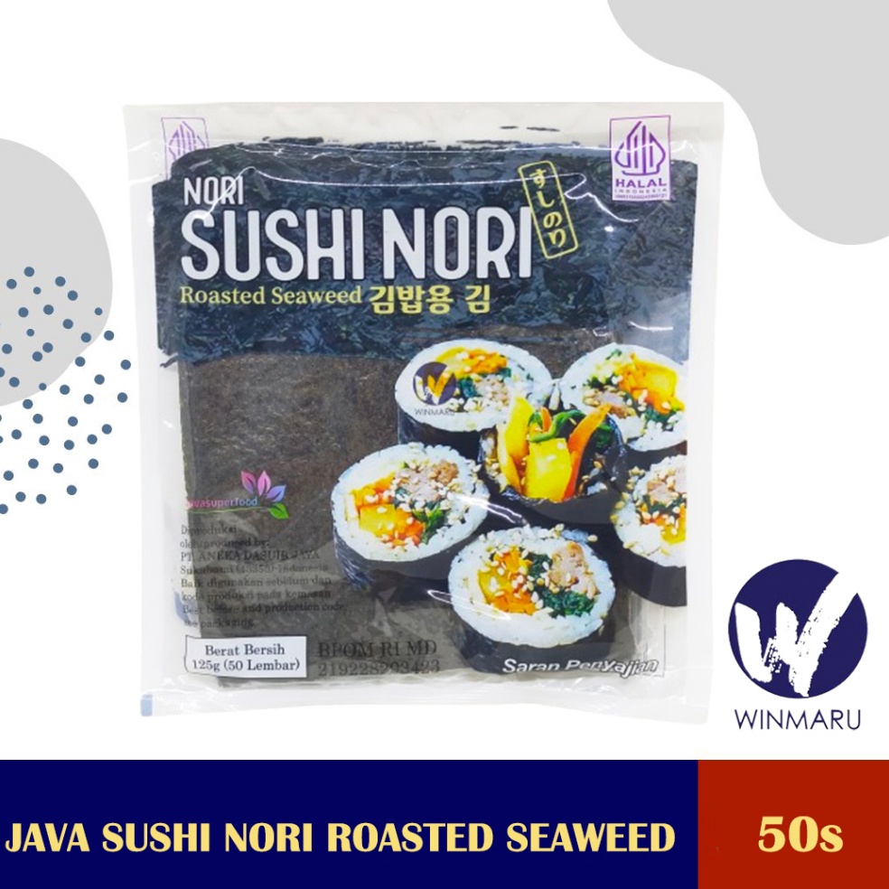 

Murmer Java Sushi Nori Roasted Seaweed 5 Lembar