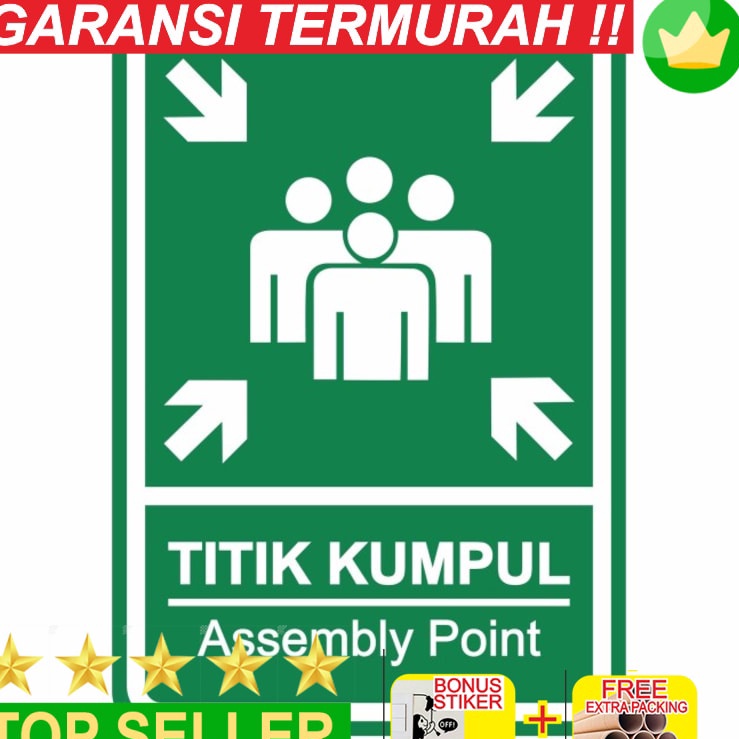 

Harga Terbatas Grosir Rambu Titik Kumpul Assembly Point 35cm x 5cm K3 Plat Alumunium Elegan
