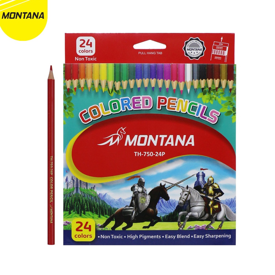

Hadir Hebat MurahMurahATK Color Pencil Pensil Warna Montana TH7524 Isi 24 Warna
