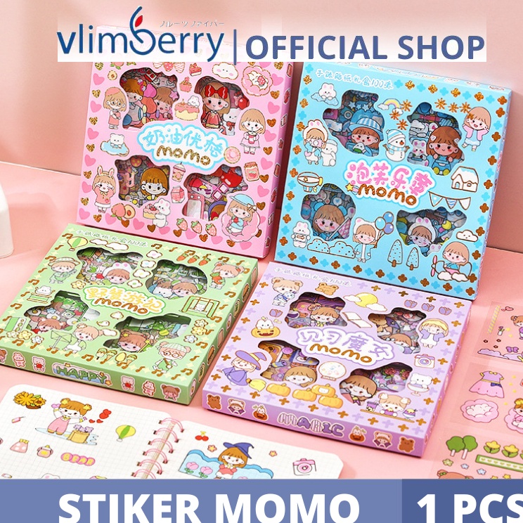 

Buruan Miliki VLIMBERRY 1 Lembar Stiker Motif Kartun Korea Lucu Anti Air Dekorasi Handbook Scrapbook DIY