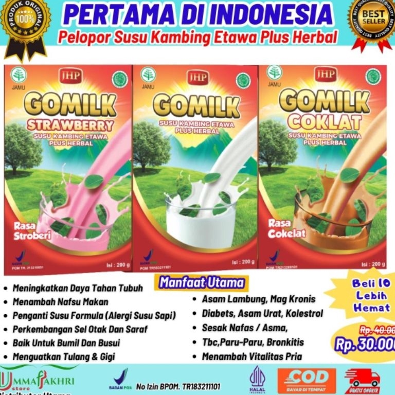 

Top banget Gomilk Susu Kambing Etawa Plus Herbal