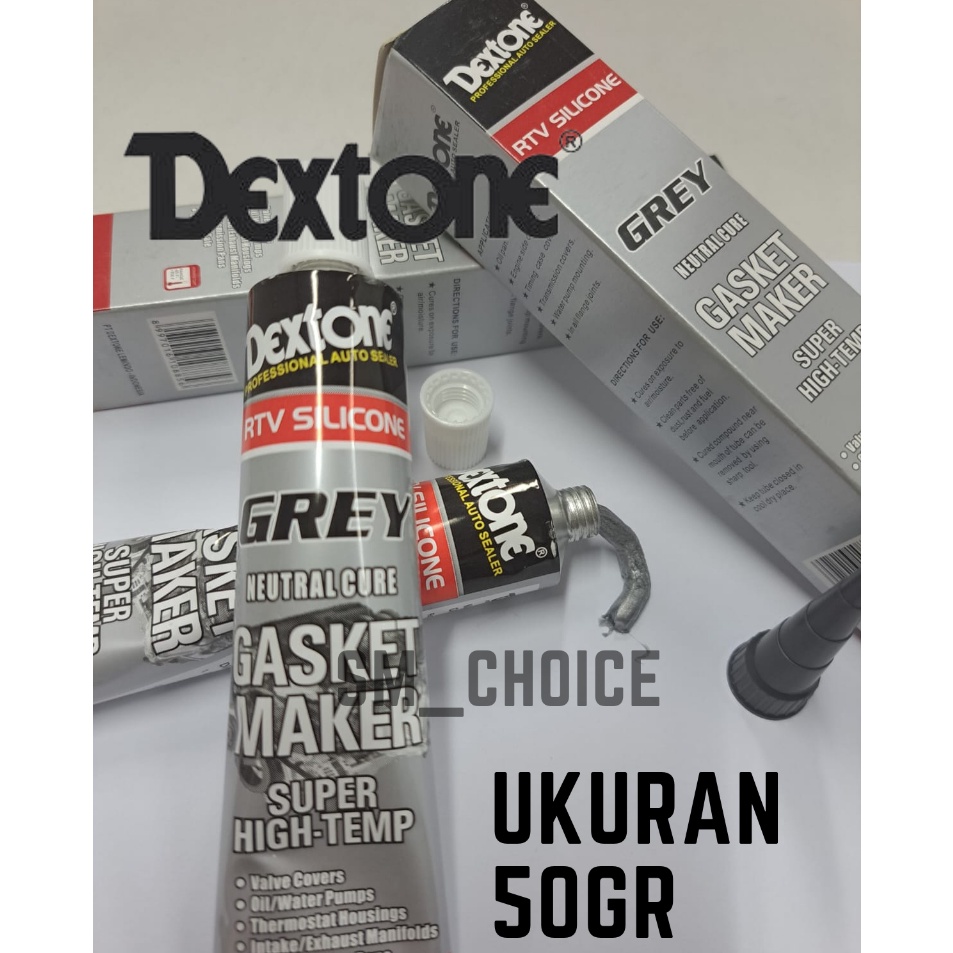 

Murah Spesial LEM GASKET DEXTONE GREY TAHAN PANAS LEM PAKING MESIN DEXTONE 5GR DAN 25GR