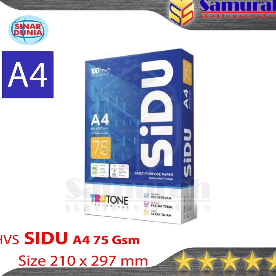 

Update Meriah Kertas HVS Sinar Dunia A4 75 Gsm HVS Sidu A4 75 Gram Kertas Print Kantor HVS Putih Sidu 75gsm